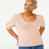 Бесплатно склопување женски џемпер од ракав за ракав