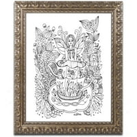 Трговска марка ликовна уметност самовили и шумски суштества 11 платно уметност од kcdoodleart злато украсена рамка