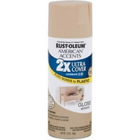 Американски акценти на Rust-Oleum Ultra Cover Gloss Splay Paint & Primer, бадем, оз