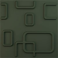Ekena Millwork 7 8 W 7 8 H OSLO Endurawall Декоративен 3Д wallиден панел, Ultracover Satin Hunt Club Green