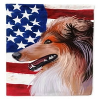Скоч Коли Куче Американско Знаме Знаме Платно Куќа Големина