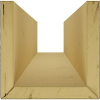Ekena Millwork 10 W 12 H 8'l 3-страничен песок од мијалник Ендуратан Фау Вуд тавански зрак, премиум цреша