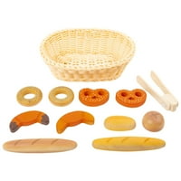 Дрвени играчки со мали стапала - Детска игра со корпи за леб
