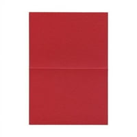 Картички за преклопување, 5 8, 100 пакувања, црвено од Малмеро Перле