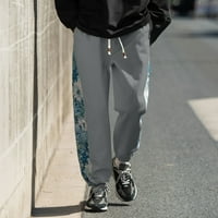 Обични Панталони Мажи Лабави Мажи Јапонски Ретро Тренд Плус Големина Везени Обични Панталони Што Одговараат На Бојата