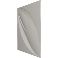 Ekena Millwork 5 8 W 5 8 H Iris Endurawall Декоративен 3Д wallиден панел, Ultracover Satin Blossom White White