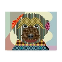 Трговска марка ликовна уметност „goldendoodle“ платно уметност од Ланре Адефиој