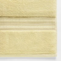 Сет на жолт сандилен пешкир за бања, подобра колекција на домови и градини и кадифен крпи