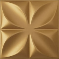 Ekena Millwork 5 8 W 5 8 H Alexa Endurawall Декоративен 3Д wallиден панел, светло злато на палто