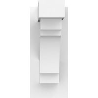5 W 12 D 12 H Merced Architectural одделение PVC Outlooker со блок краеви