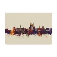 Трговска марка ликовна уметност „Винчестер Англија Скајлин III“ Канвас уметност од Мајкл Томпсет