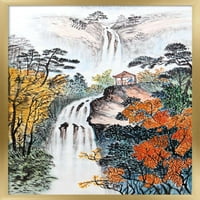 Кина Пејзаж Со Водопади Ѕид Постер, 14.725 22.375