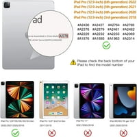 Ouwegaga iPad Pro 12. Случај за iPad Pro 6-та 5-та 4-та 3-Та Генерација, Ipad Случај Со Држач За Моливи, Зелена