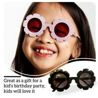 Тома очила за сонце за деца околу цвет сончоглед Симпатични очила УВ заштита Девојче момче подароци додатоци за забава