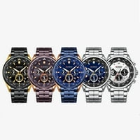 Луксузни часовници за мажи Curren Мода спортски рачни часовници Машки хронографски кварц часовникот од не'рѓосувачки челик со