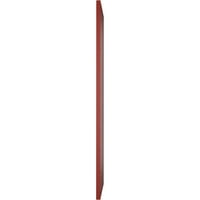 Ekena Millwork 12 W 49 H True Fit PVC Diagonal Slat модерен стил фиксирани ролетни за монтирање, црвена пиперка