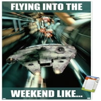 Војна на ѕвездите-Викенд Премиум Постер И Постер Монтирање Пакет