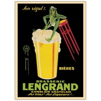 Трговска марка ликовна уметност Bieres Brasserie Lengrand Canvas Art by G Piana