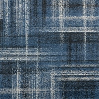 Обединети ткајачи Виена Хелем потресена полноќна сина ткаена полипропилен област килим или тркач