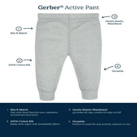 Гербер бебе девојчиња активни панталони, 4-пакувања