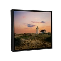 Слупел рурален брег светилник Данис пејзаж Фотографија Црн лебдат врамен уметнички печатен wallид уметност