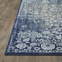 Loomaknoti aysal alazah 9 '12' Цветен затворен простор килим сина крема