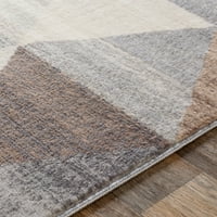 Уметнички ткајачи Роми Геометриска област килим, средно сиво, 7'10 10