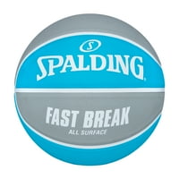 Спалдинг® Брза пауза на целата површина сина сребрена кошарка 29,5 “