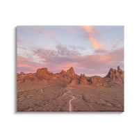 Огромна кањонска пустинска сцена во пејзаж галерија завиткана од платно печатење wallидна уметност