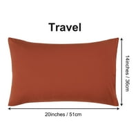 Уникатни поволни цени цврсти перници за микрофибер, патување, портокал
