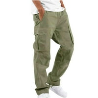 Мажи Цврсти Секојдневни Повеќе Џебови Фитнес Панталони Од Отворен Тип Карго Панталони Панталони За Мажи Лабави Панталони Панталони