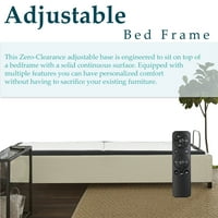 Одредена рамка за прилагодување на креветот, прилагодлива висина на нозете, двојна масажа, лента за држачи за нозе, USB порти