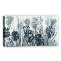 Уметнички галерија со ремек -дело Индиго поле за диви цвеќиња од Сузан illил Канвас Уметнички печати 24 48