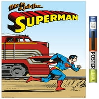 Стрипови-Супермен-Гроздобер Ѕид Постер, 22.375 34