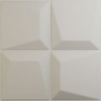 Ekena Millwork 5 8 W 5 8 H Tellson Endurawall Декоративен 3Д wallиден панел, Ultracover Satin Blossom White White
