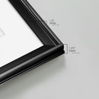 Wexford Home Retro Vibe I Premium Framed Print, 30,5 42,5 - Подготвени за виси, црно