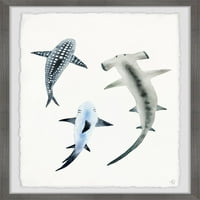 Триото „Мармонт Хил“ Ајкула Трио врамена wallидна уметност