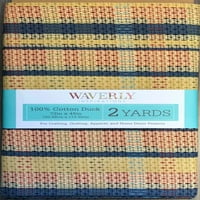 Вејверли инспирации памучна патка 45 yds карирана морнарица во боја прецизна ткаенина, парче