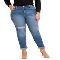 Jordордаче со висок пораст на женските фармерки на мама, големини 2-22