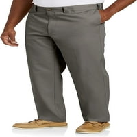 Големи И Високи Најважни од Машките Панталони Со Рамен Фронт DXL, Греј, 58W 28L