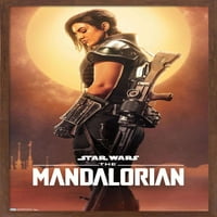 Војна на Starвездите: Мандалоријан - постер за wallидови на Кара Дуна, 22.375 34