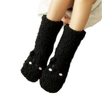 Женски Зимски Супер Мек Топол Пријатен Нејасен Руно-Обложен Со Влечки Чорапи