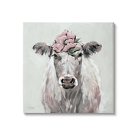 СТУПЕЛ ИНДУСТРИИ Крава добиток цвет цвет Ботаничка сликарска илустрација Слики со галерија, завиткано од платно, печатена wallидна