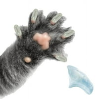 Кристално чисти меки капачиња за нокти за мачки убави канџи - средни