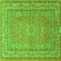 Ахгли Компанија Внатрешен Правоаголник Медалјон Зелена Традиционална Област Килими, 2 '3'