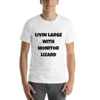 LIVIN 'Голем со монитор за забавен стил на гуштер со кратки ракави памучна маица со недефинирани подароци