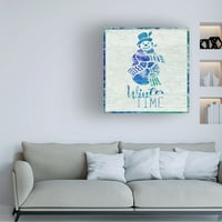 Кора Ниле „Зимско време Снежен човек“ платно уметност