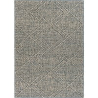 Уметнички ткајачи Сарасота сина тен таупе светло сива сенф 7 '9' Глобален затворен отворен правоаголник област килим