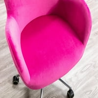 Стол за биро, модерна кадифена ткаенина канцеларија стол, кадифено вртење обвивка за школки за дневна соба модерна столица за
