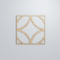 Ekena Millwork 3 8 W 3 8 H 3 8 T Голем Крозби декоративни фрагени дрвени wallидни панели, алдер